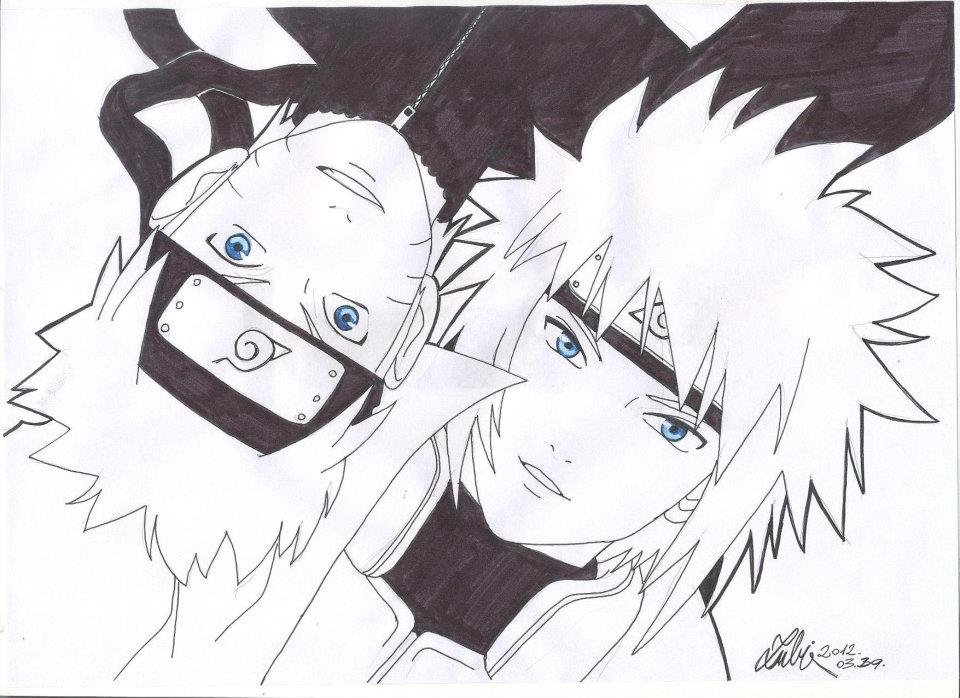 Como Desenhar Naruto / Minato - How To Draw Naruto / Minato ( Naruto ) 