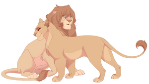 Commission - Nuru's and Leena's cubs