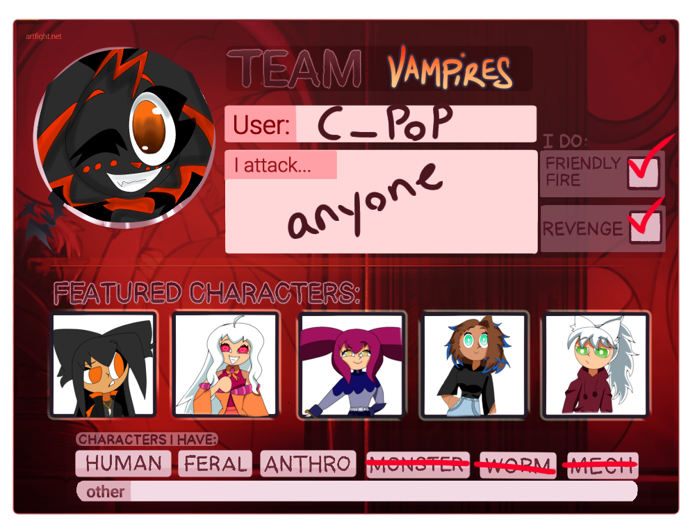 Artfight template. by CPop13 on DeviantArt