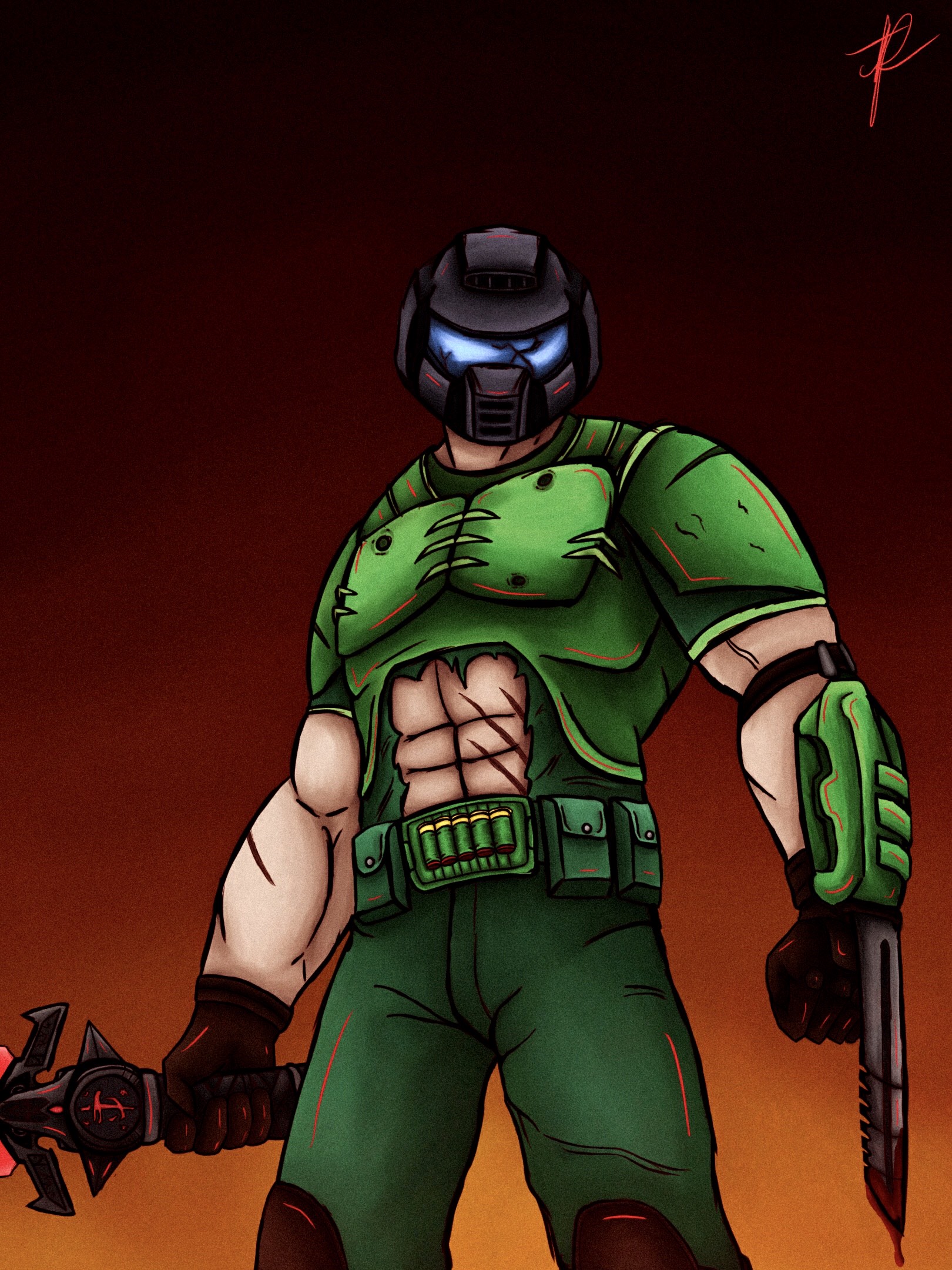 Classic DoomSlayer by PraetorXol on DeviantArt
