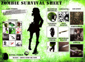 Meme - Zombie Survival Sheet