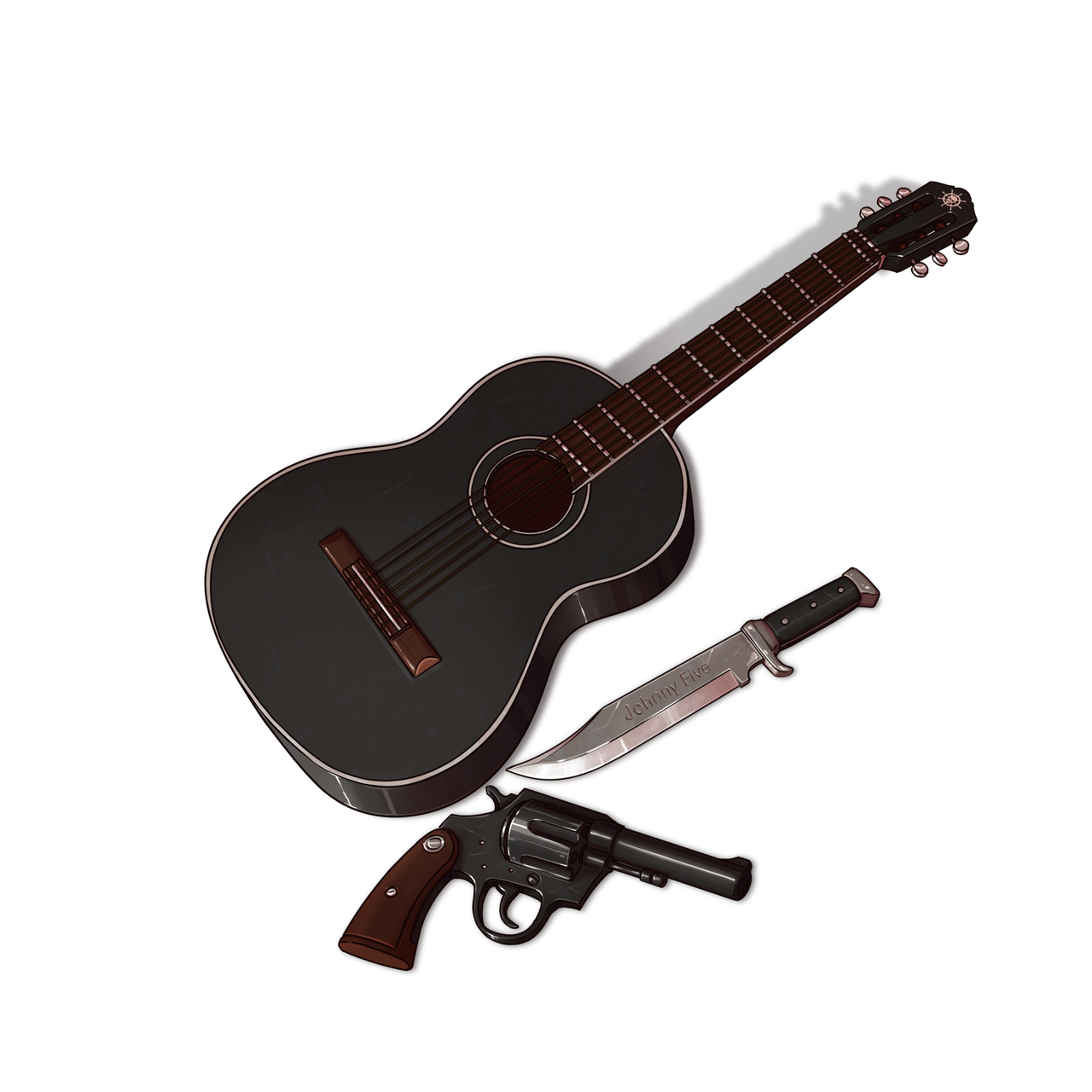 6 String Stranger Six String (png version) commission by fisktak by JohnnyCurcio on ...