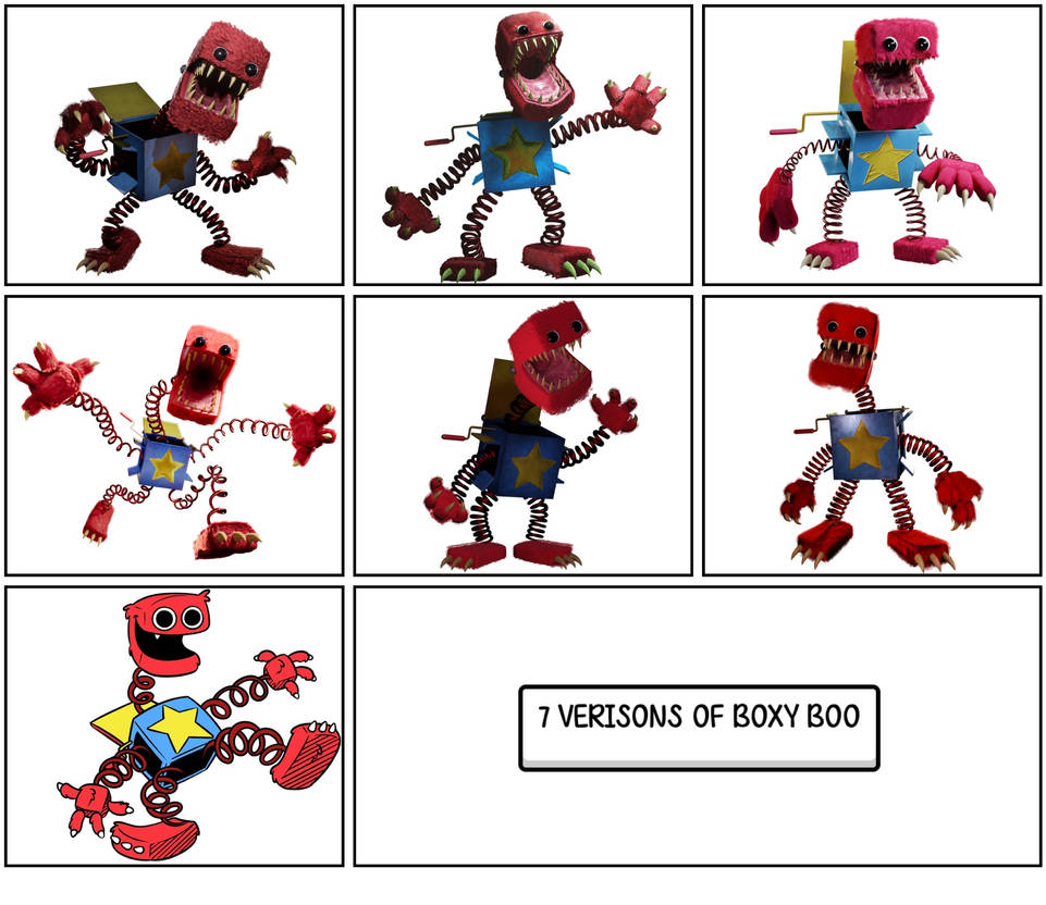 7 VERSIONS OF BOXY BOO by Robbie12121 on DeviantArt