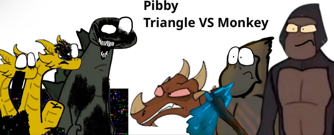 Pibby Triangle VS Monkey by Robbie12121 on DeviantArt