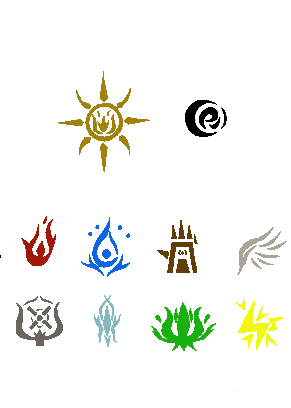 Elementalsymbols Deviantart My Elemental Symbols By Deviantfantastic