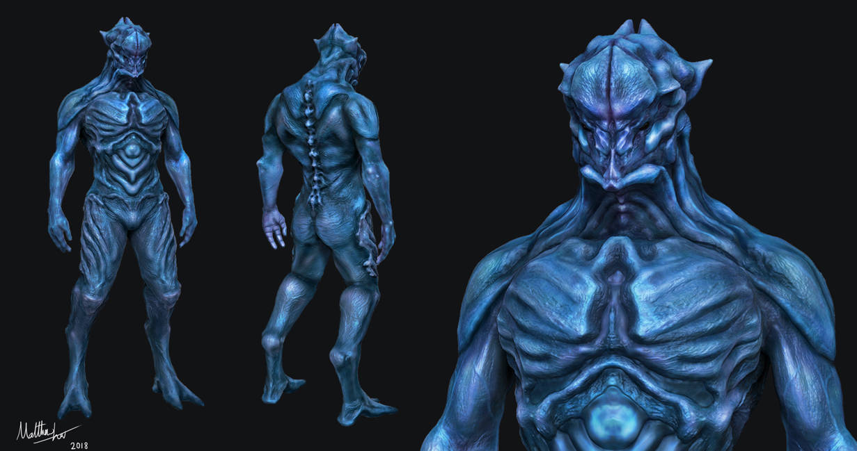Distorted Alien Alien Creature Concept Design by MattzProductionz on DeviantArt