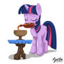 Twilight Sparkle Drinking