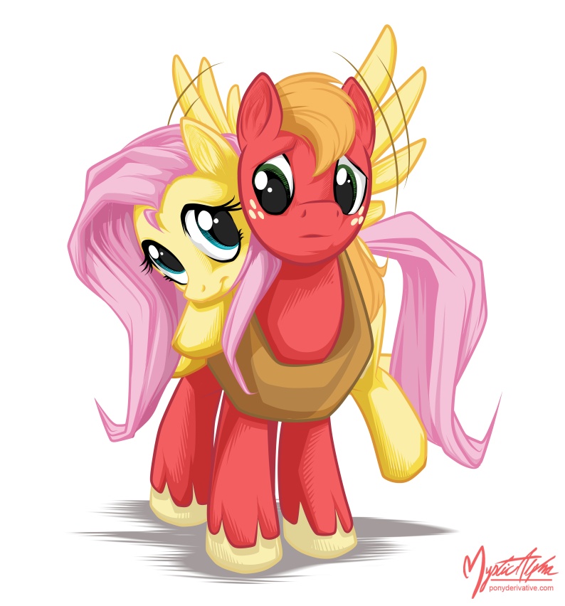 Fluttershy + Big Macintosh