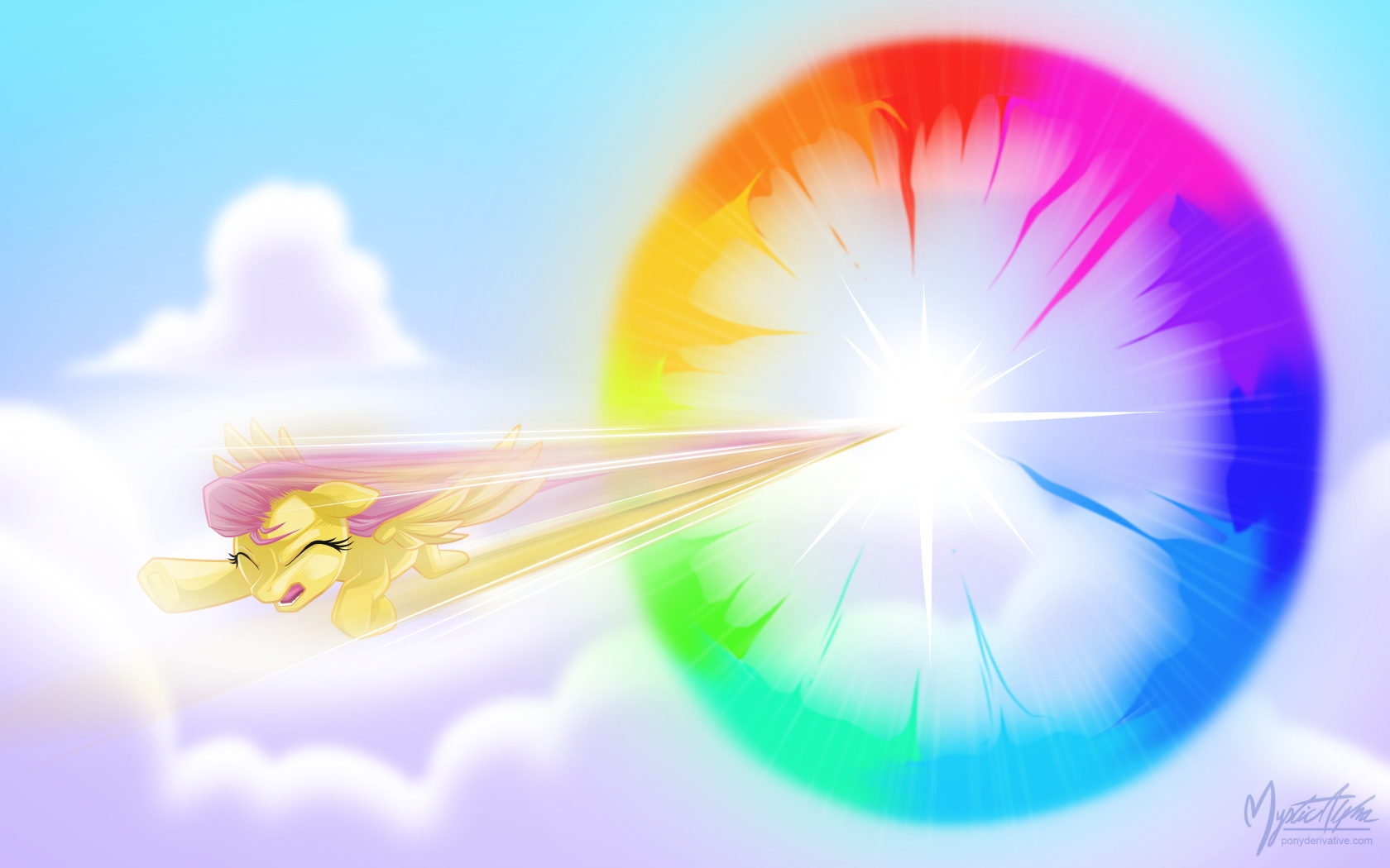 Fluttershy - Sonic Rainboom