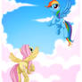 Rainbow and Fluttershy in the Sky