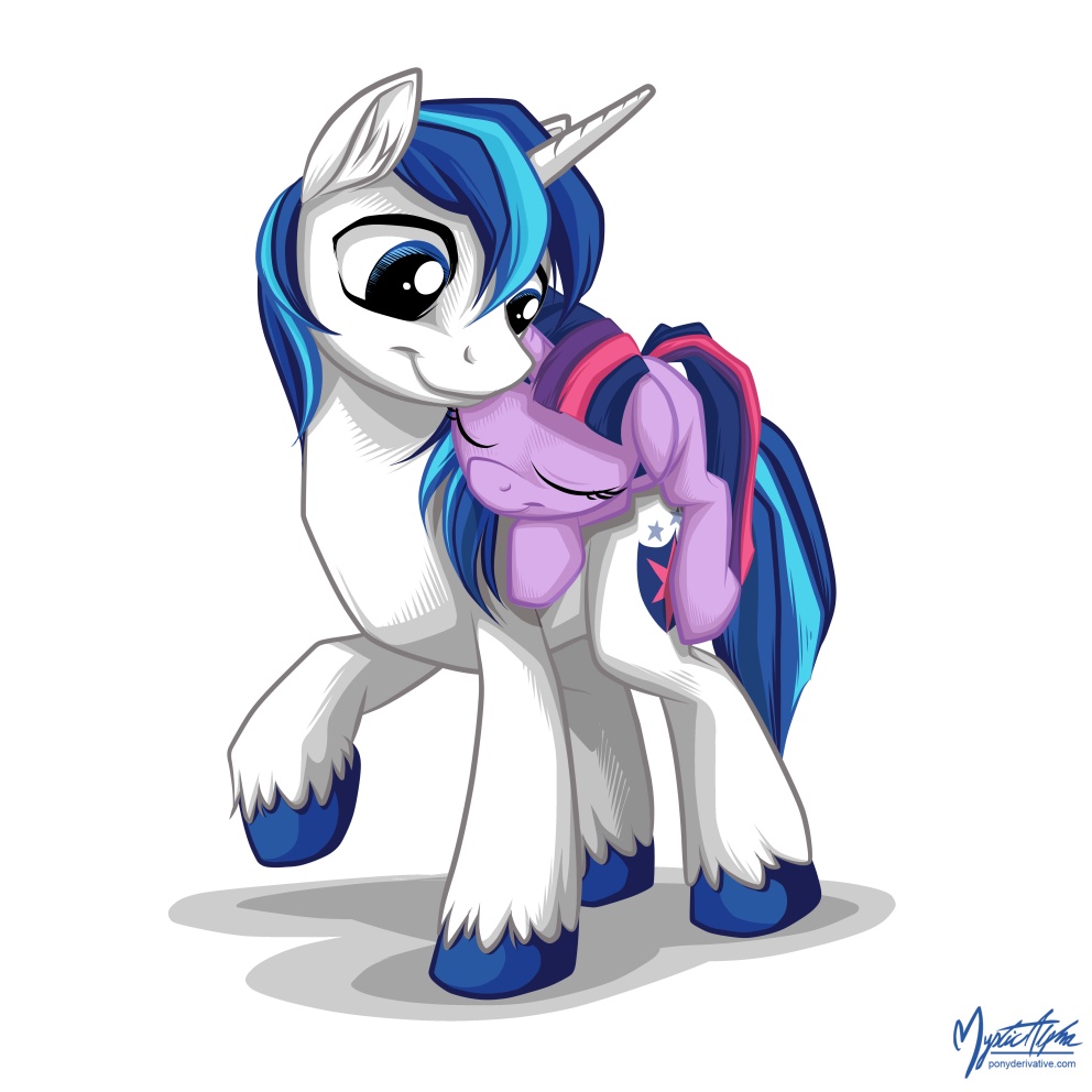 Shining Armor and Young Twilight