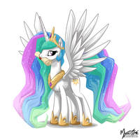 Princess Celestia with Scroll