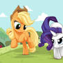 Applejack and Rarity Run