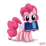 Pinkie Pie with a Book