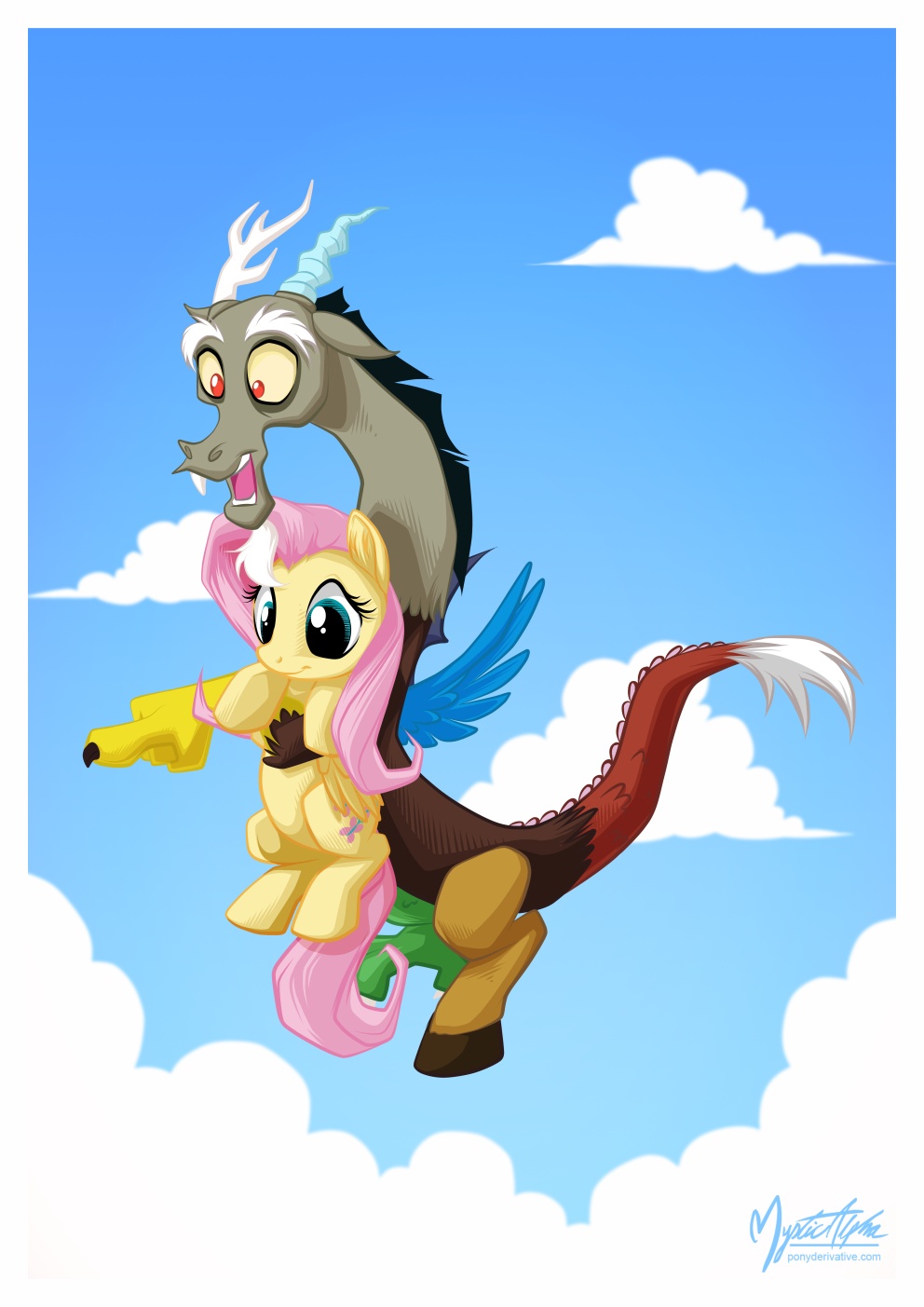 Discord and Fluttershy