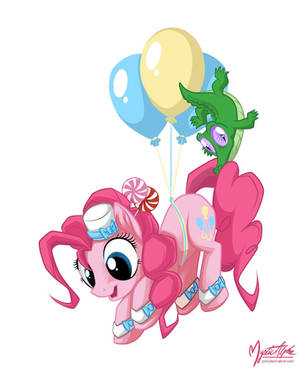 Pinkie Pie and Gummy in the Sky