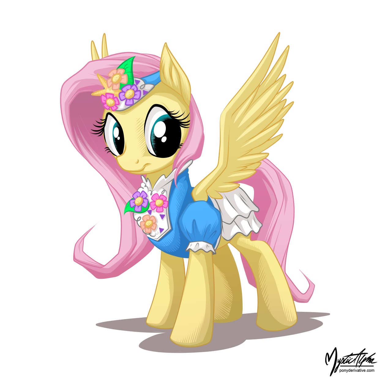 Fluttershy in a dress