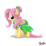 Fluttershy in a dress 3