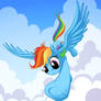 Rainbow Dash Downward
