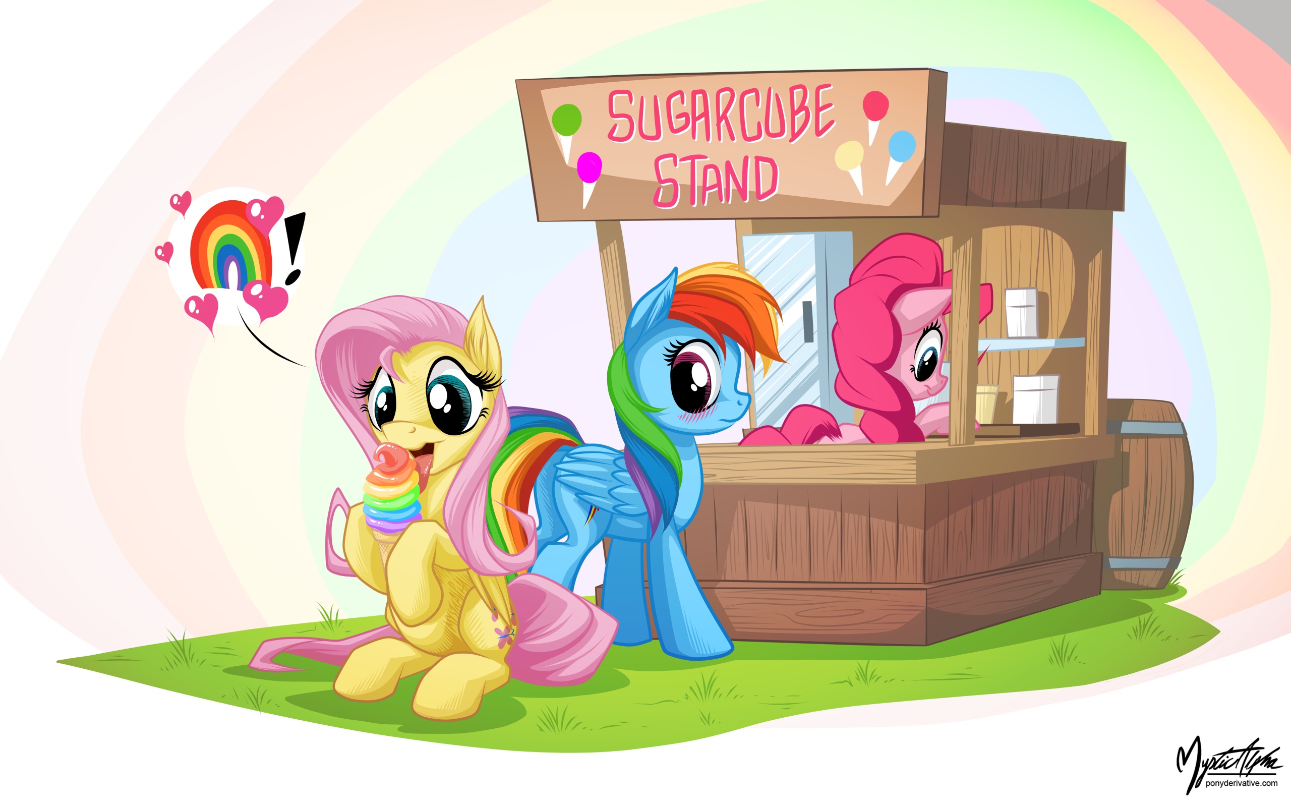 Fluttershy loves Rainbow