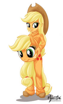 EQG Applejack cosplaying