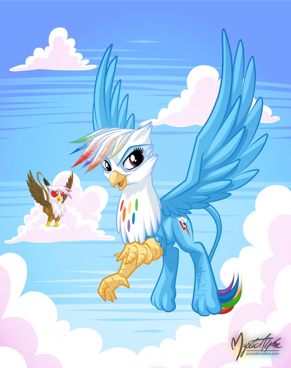 Rainbow Dash the Griffon