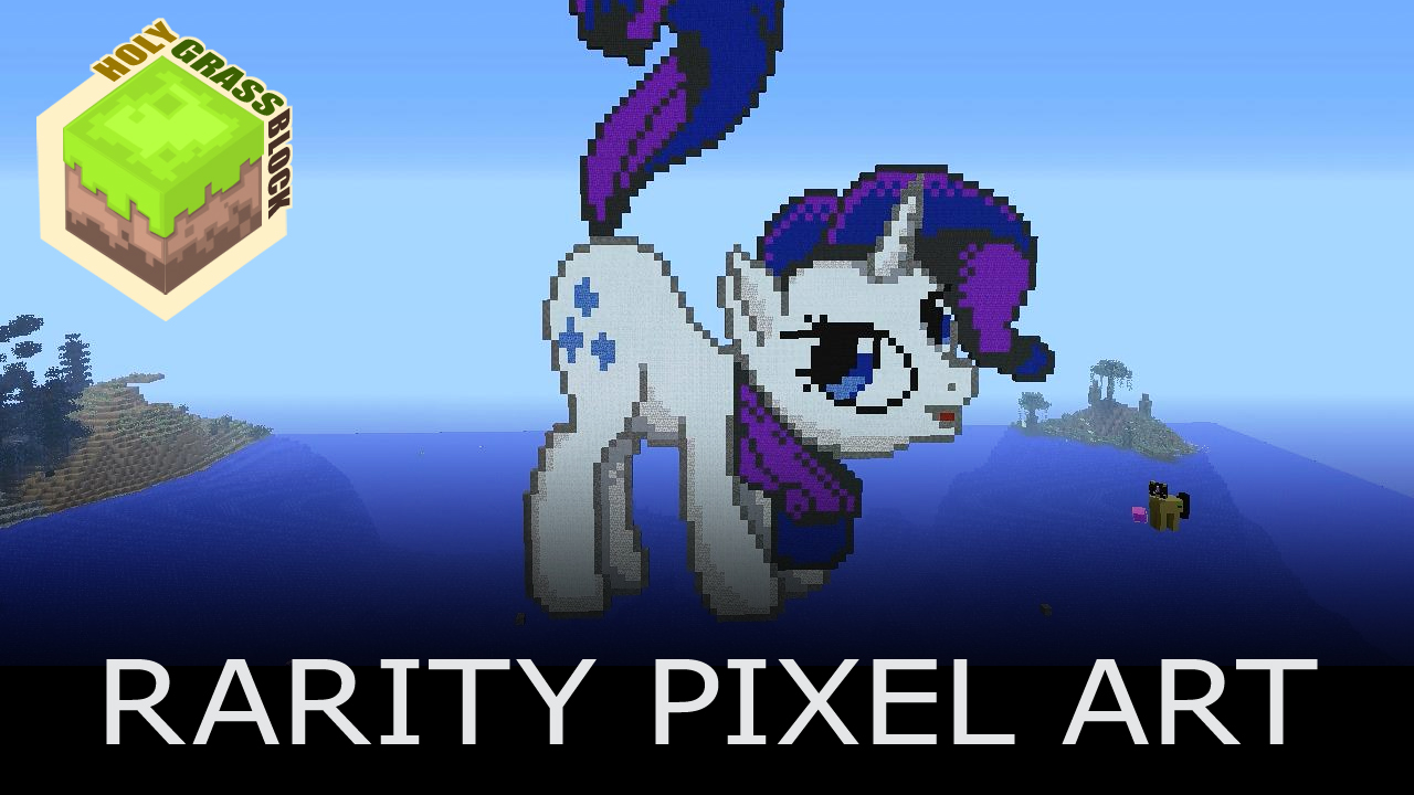 Rarity Pixel Art in Minecraft by mysticalpha on DeviantArt