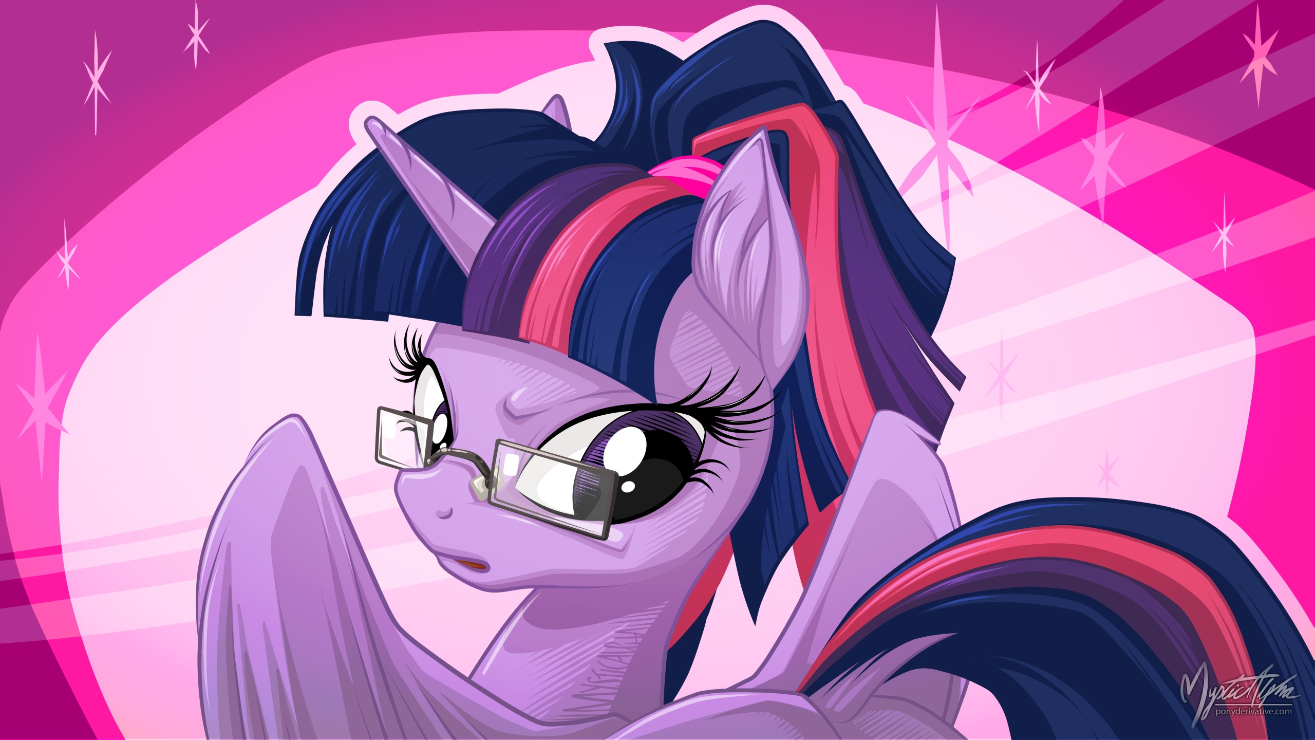 Twilight Sparkle - Ponytail and Glasses 16:9