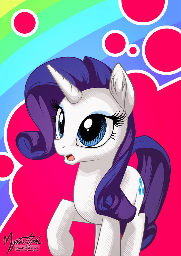 Rarity Portrait 3 by mysticalpha on DeviantArt