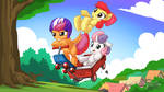 Cutie Mark Crusaders Rides Again 16:9 by mysticalpha