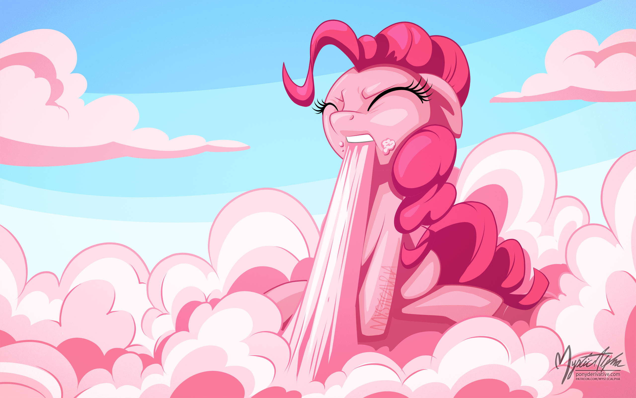 Pink-white clouds by Pen-and-mouse on DeviantArt