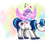 Shining Armor and Flurry Heart