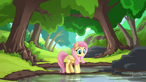 Tree Pond with Fluttershy