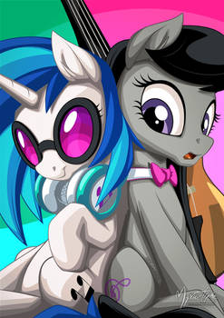 Vinyl Scratch and Octavia