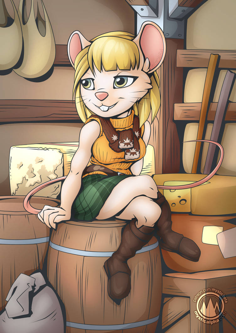 Mouse Ashley, but if RE4 was more like Tom and Jerry. (Art by me) :  r/residentevil