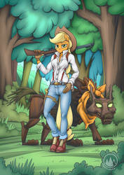 Applejack and Timberwolf