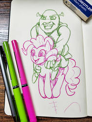 Inktober2026 Day6 - Ogre - Pinkie - Shrek