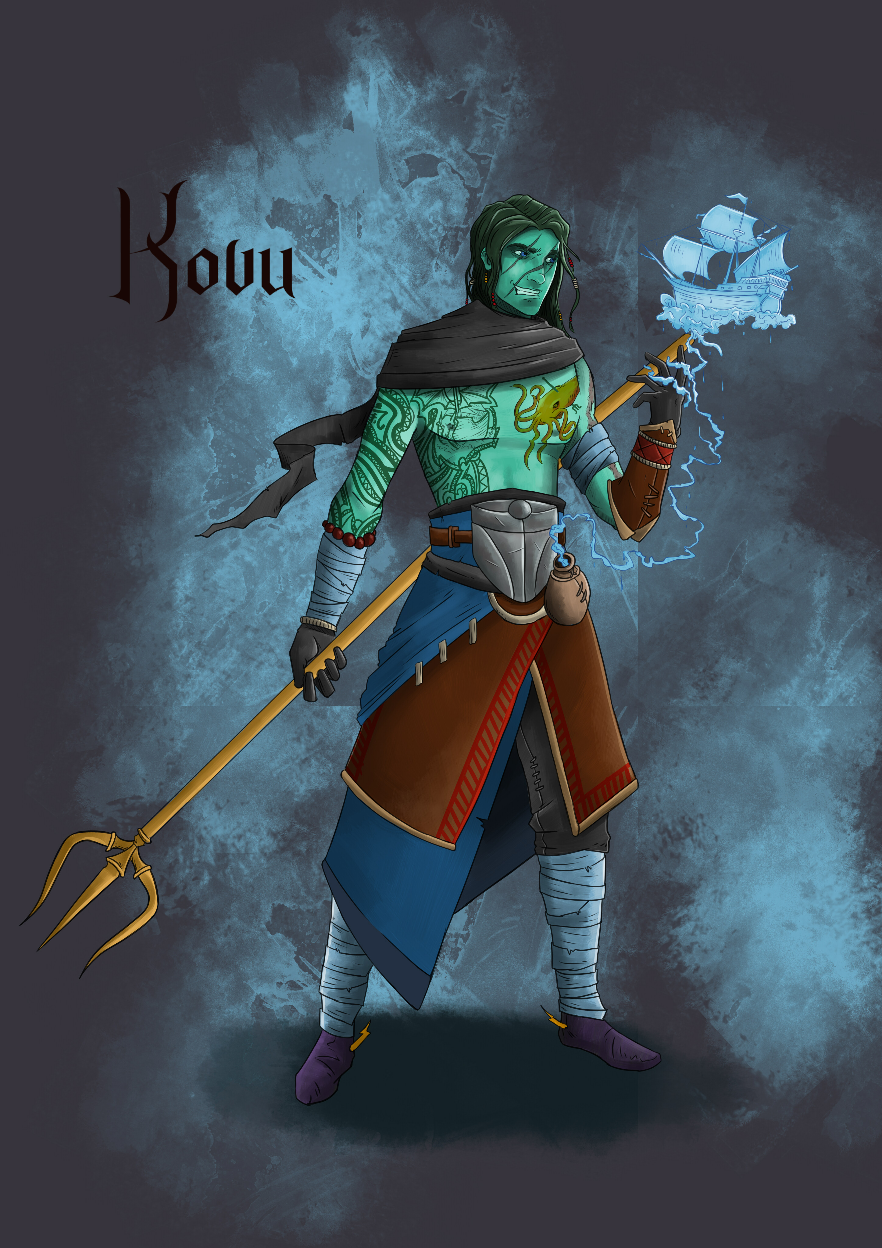 Kovu - Water Genasi Monk