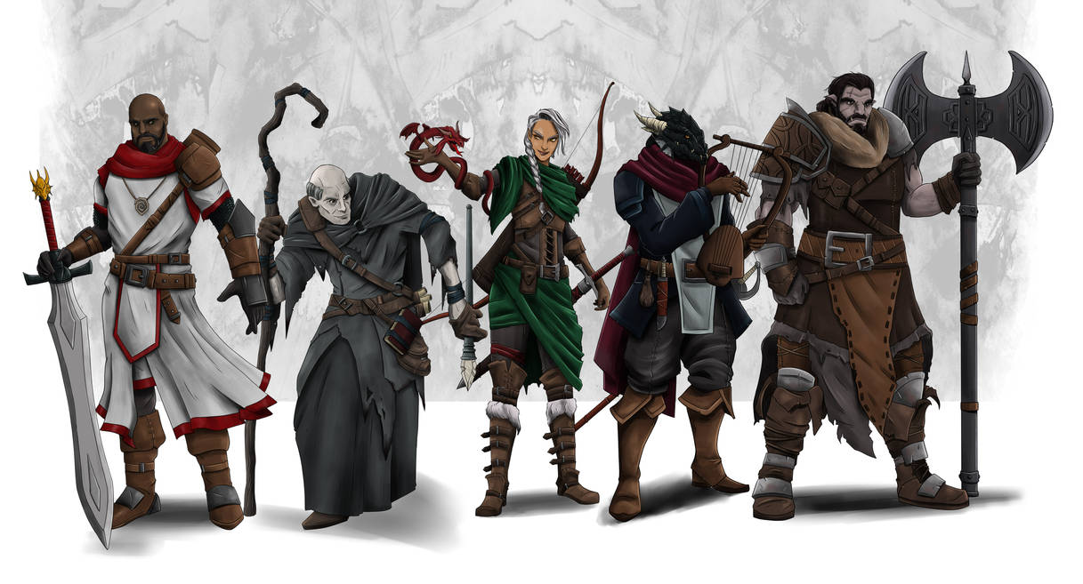 DnD Party by SilkyNoire on DeviantArt
