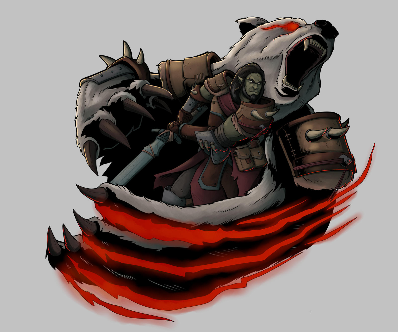 Werebear Orc Bloodhunter by SilkyNoire on DeviantArt