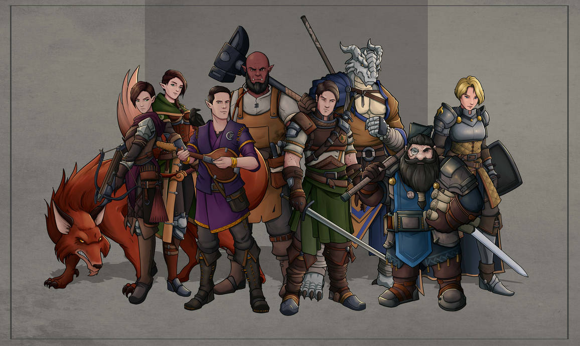 DnD Party by SilkyNoire on DeviantArt