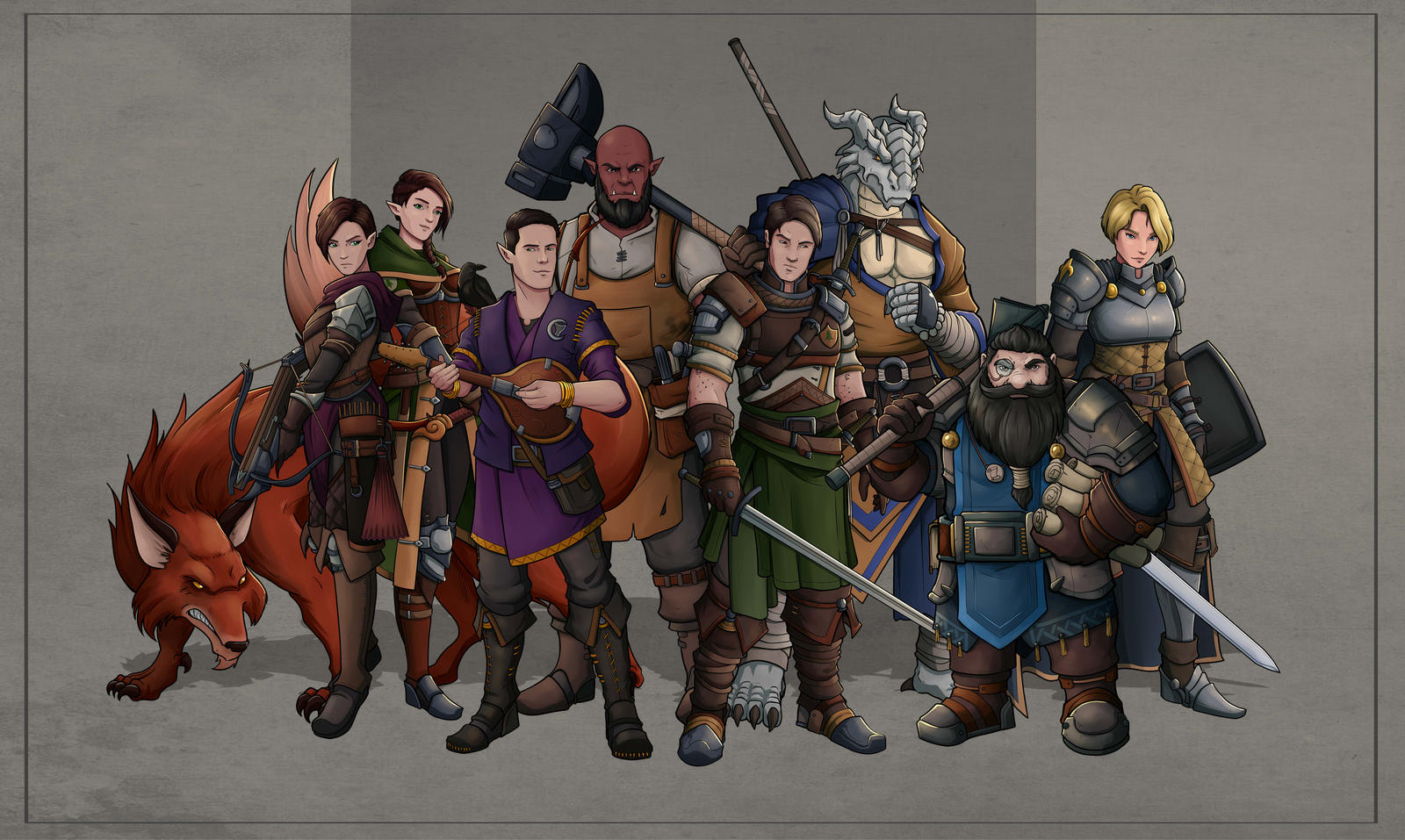 DnD Party by SilkyNoire on DeviantArt