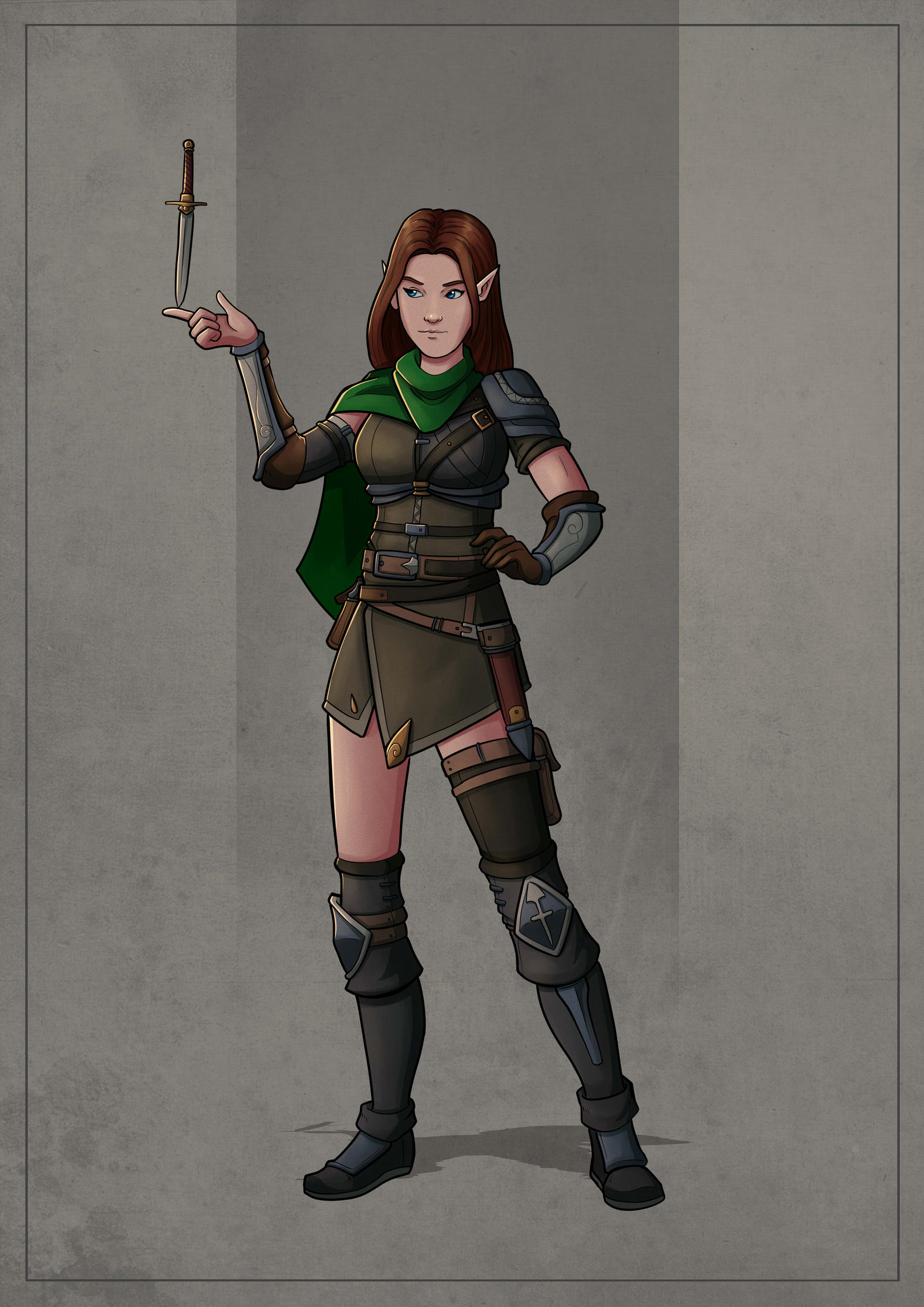 Sariel - Half-elf Rogue by SilkyNoire on DeviantArt