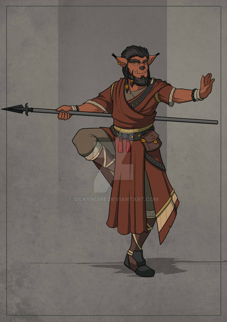 Grojak - Bugbear Monk by SilkyNoire on DeviantArt