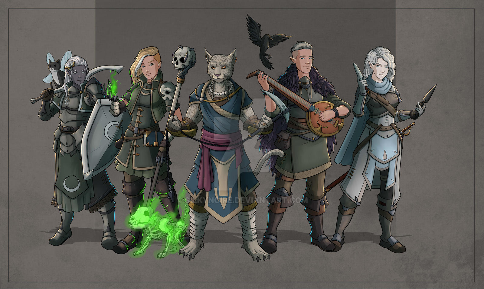 DnD Party by SilkyNoire on DeviantArt