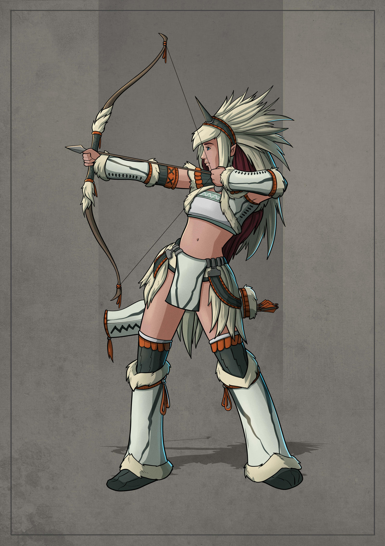 Pathfinder Ranger Dragon Hunter by SilkyNoire on DeviantArt