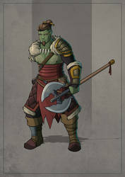 Graun the Unbalanced - Orc Barbarian