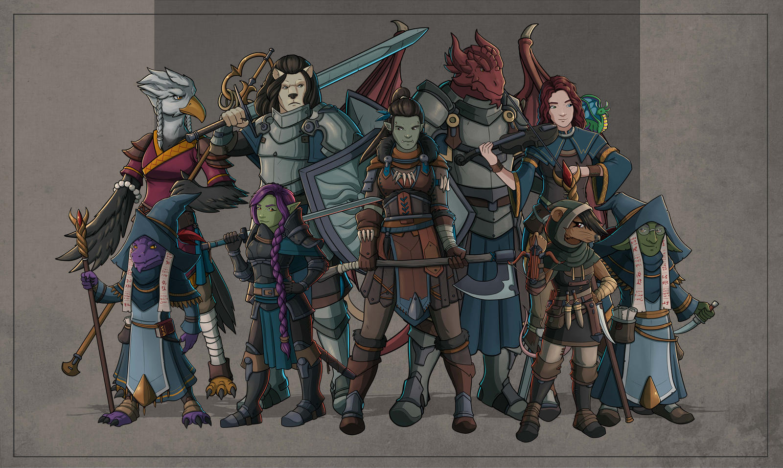 DnD Party by SilkyNoire on DeviantArt