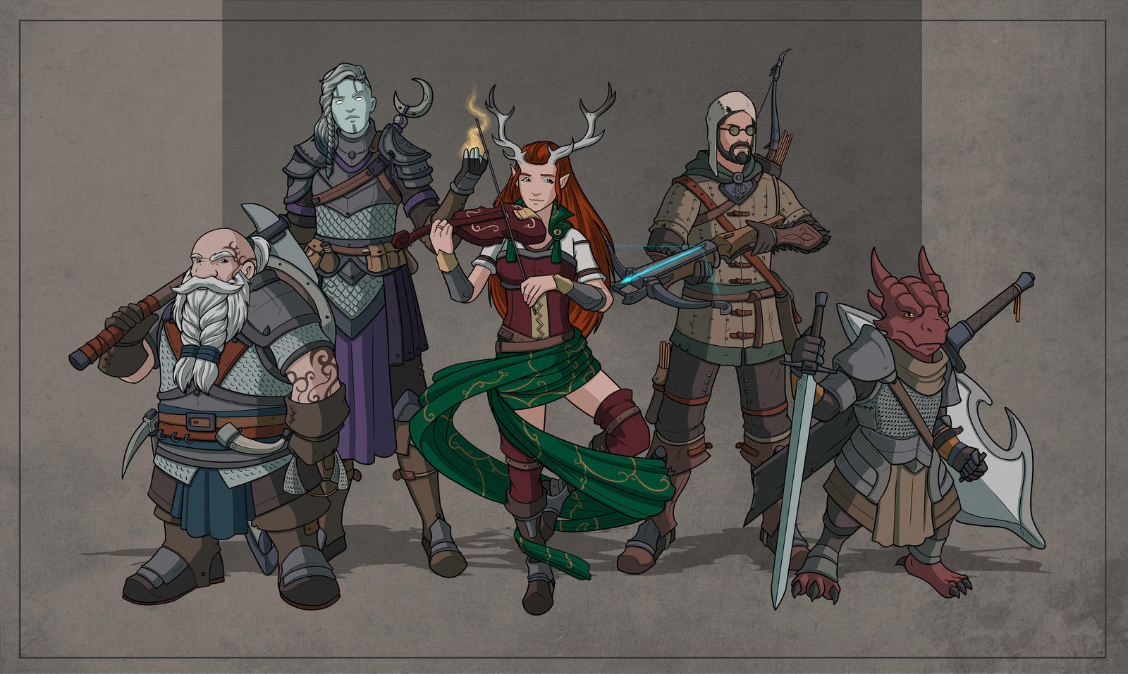 DnD Party by SilkyNoire on DeviantArt