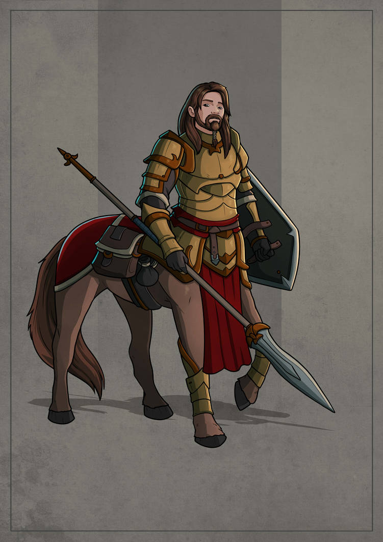 Centaur Paladin by SilkyNoire on DeviantArt
